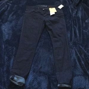 Dark blue denim jeans